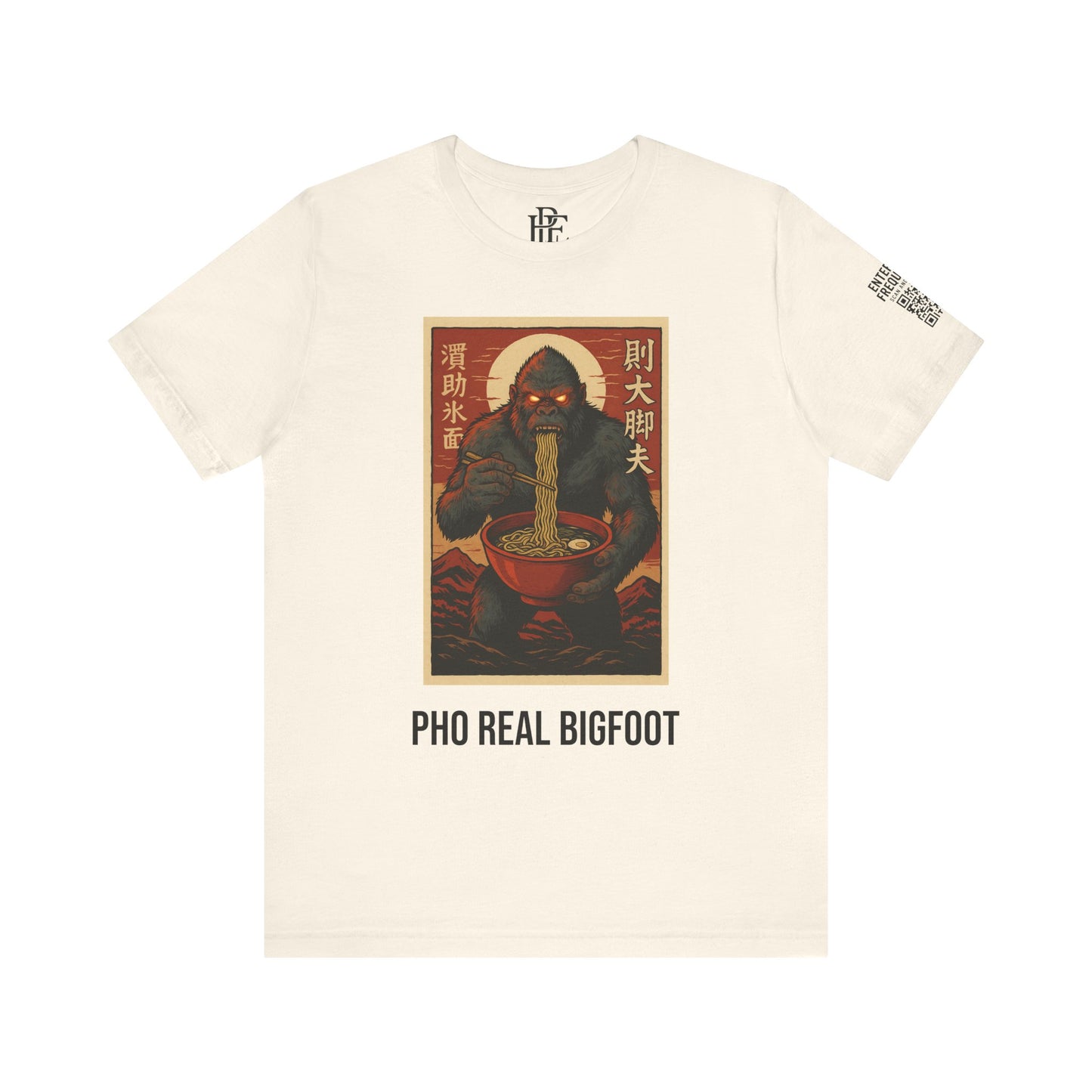 Pho Real Bigfoot Tee | Funny Noodle Shirt | Unisex Foodie Graphic T-Shirt