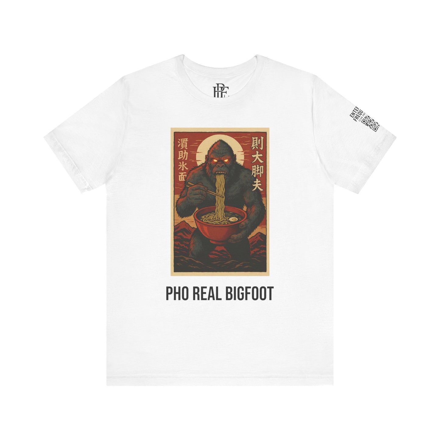 Pho Real Bigfoot Tee | Funny Noodle Shirt | Unisex Foodie Graphic T-Shirt