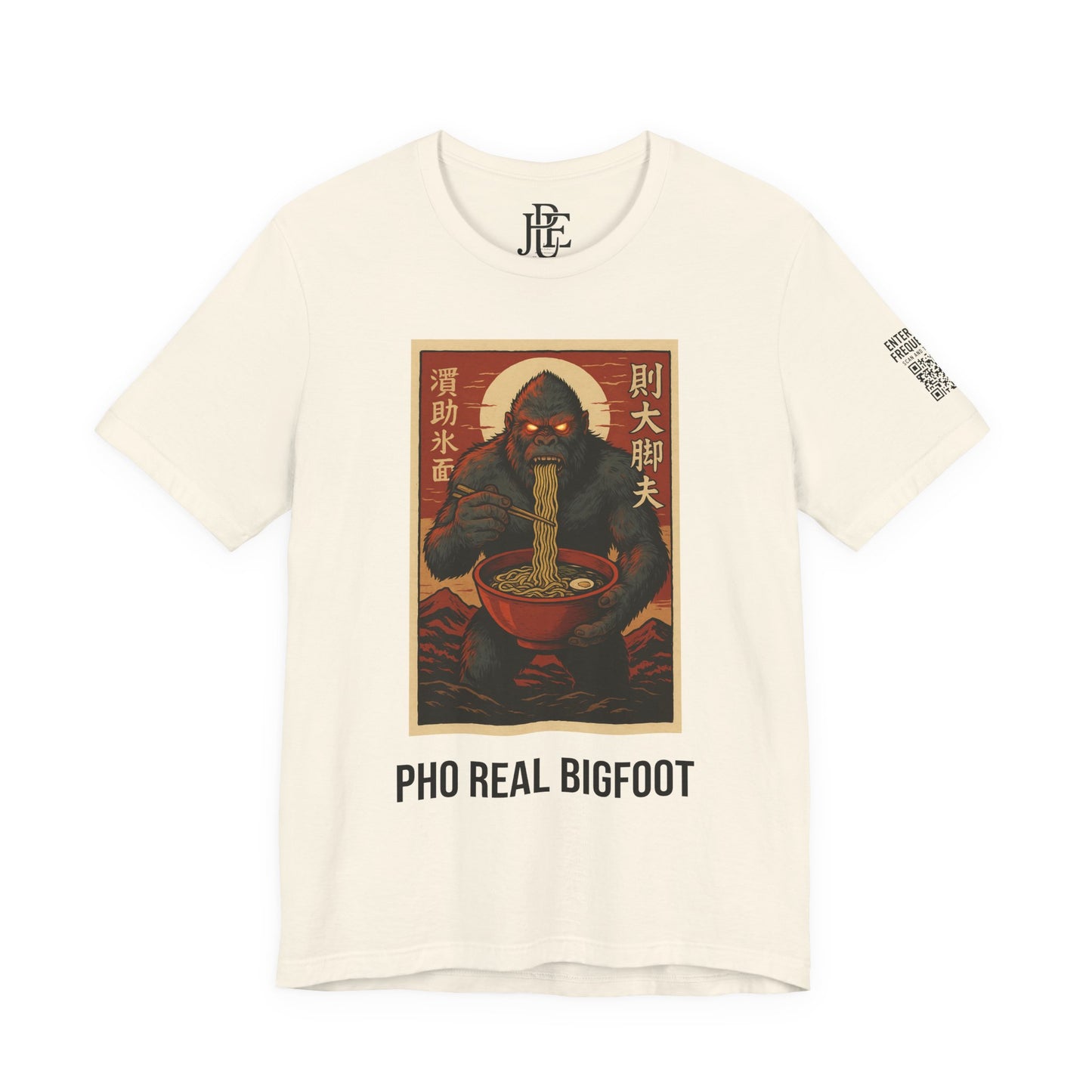 Pho Real Bigfoot Tee | Funny Noodle Shirt | Unisex Foodie Graphic T-Shirt
