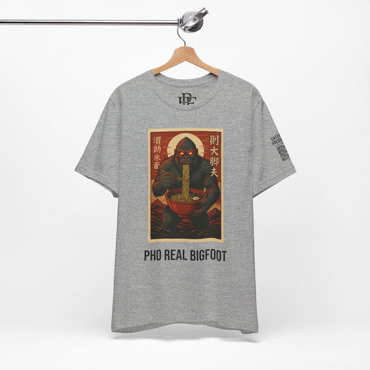 Pho Real Bigfoot Tee | Funny Noodle Shirt | Unisex Foodie Graphic T-Shirt