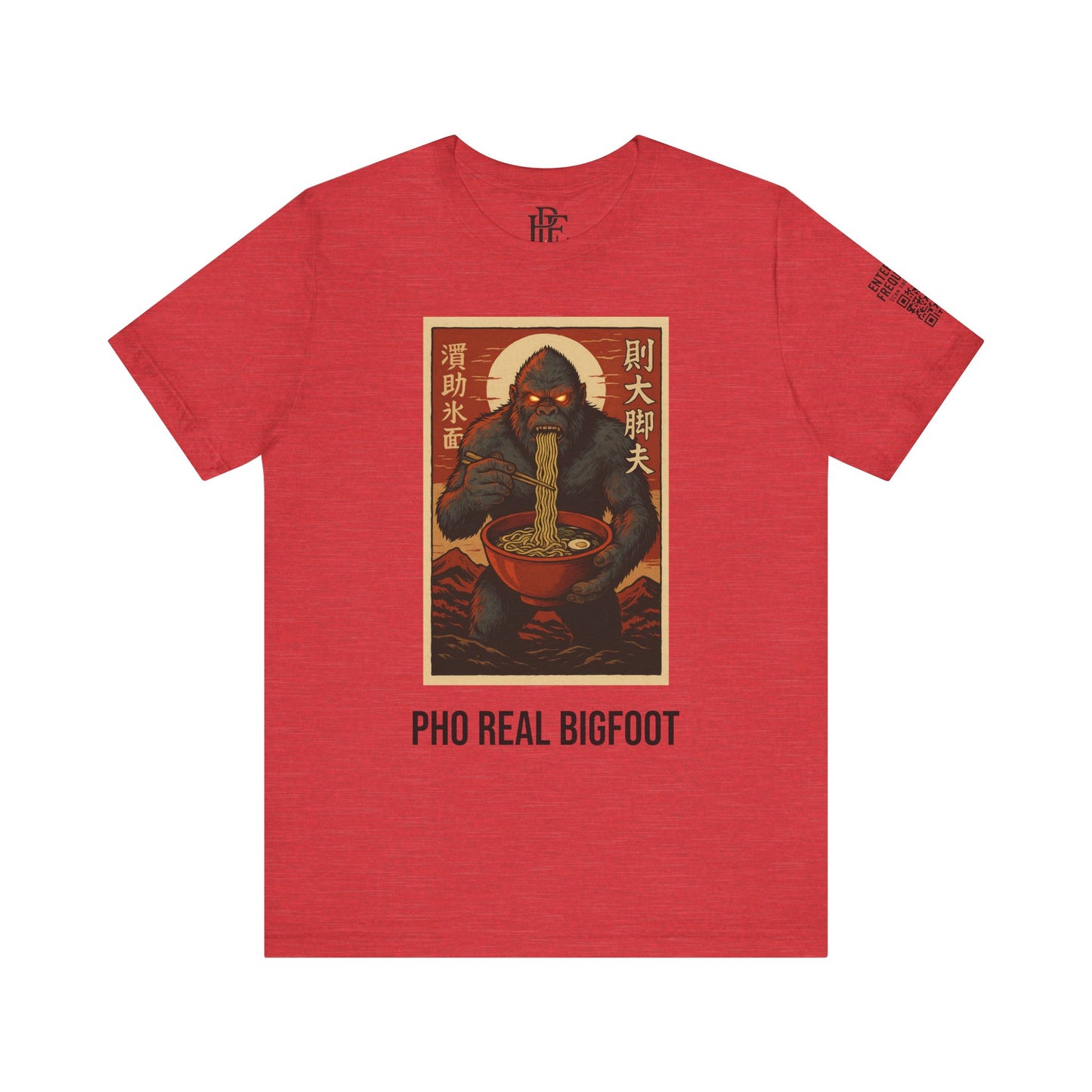 Pho Real Bigfoot Tee | Funny Noodle Shirt | Unisex Foodie Graphic T-Shirt