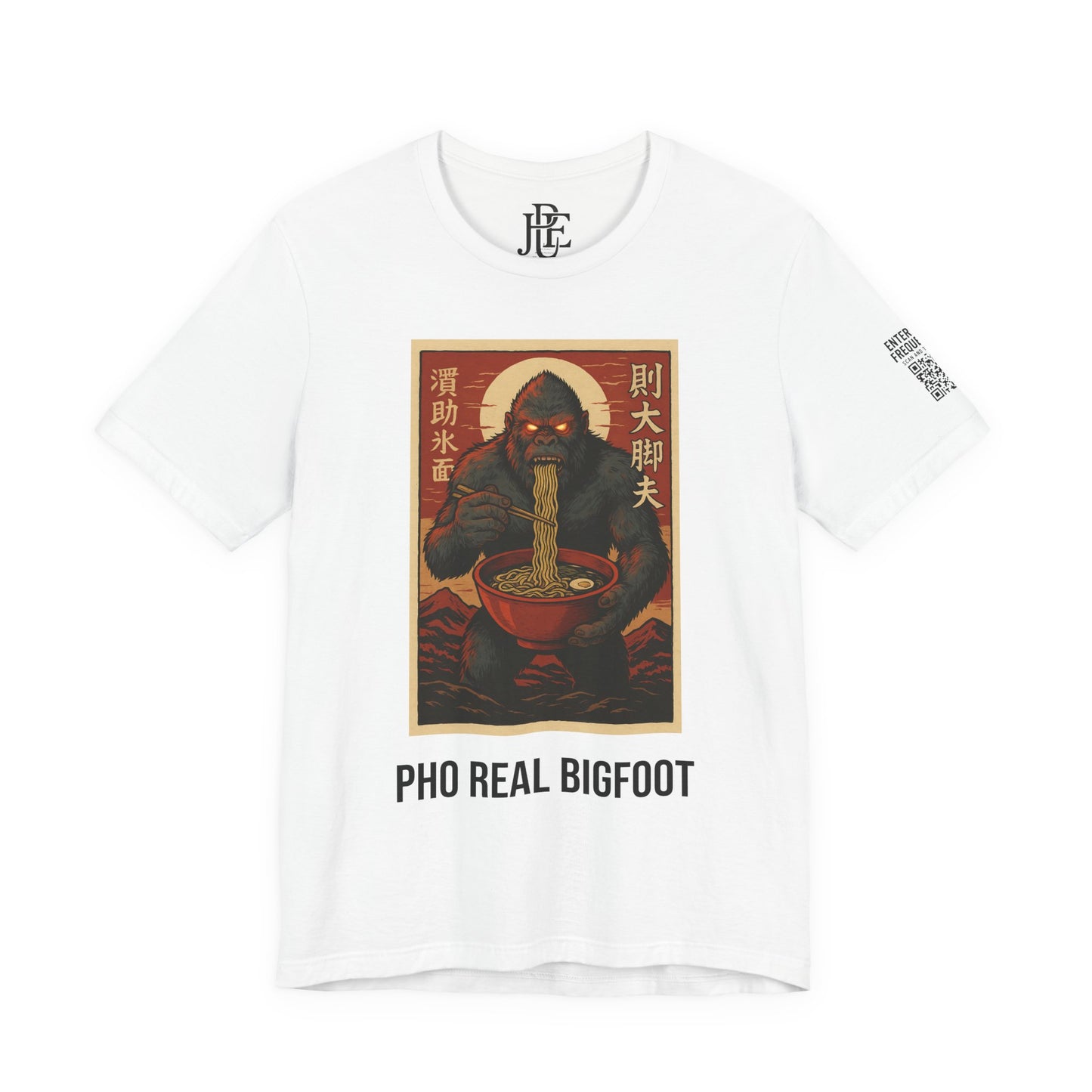 Pho Real Bigfoot Tee | Funny Noodle Shirt | Unisex Foodie Graphic T-Shirt