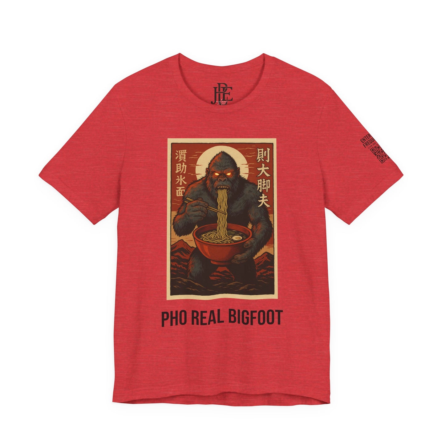 Pho Real Bigfoot Tee | Funny Noodle Shirt | Unisex Foodie Graphic T-Shirt