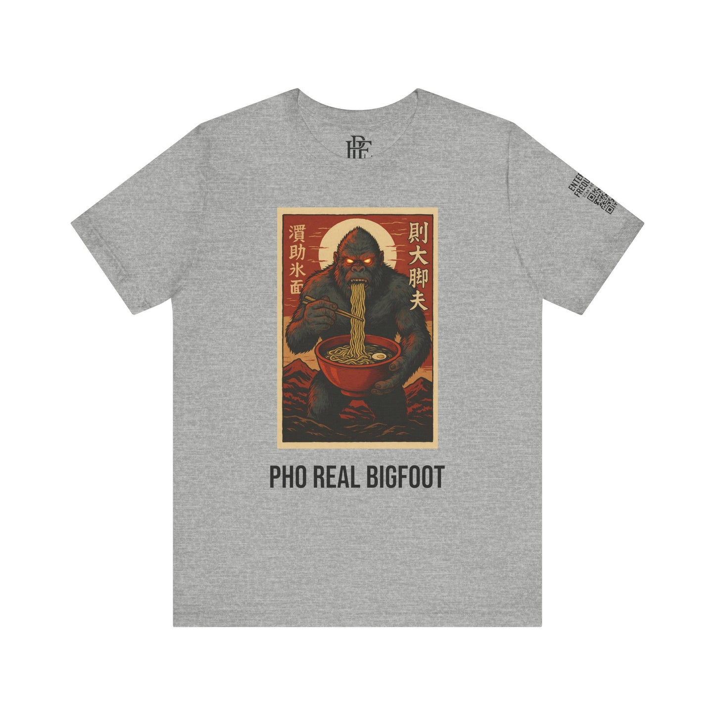 Pho Real Bigfoot Tee | Funny Noodle Shirt | Unisex Foodie Graphic T-Shirt