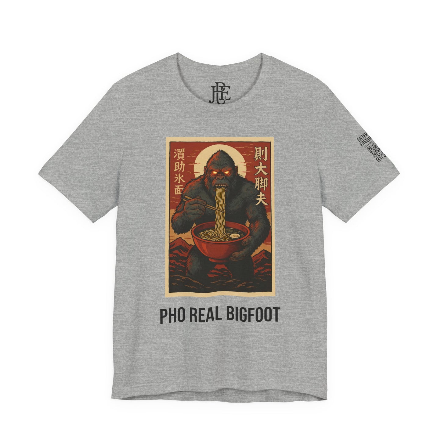 Pho Real Bigfoot Tee | Funny Noodle Shirt | Unisex Foodie Graphic T-Shirt